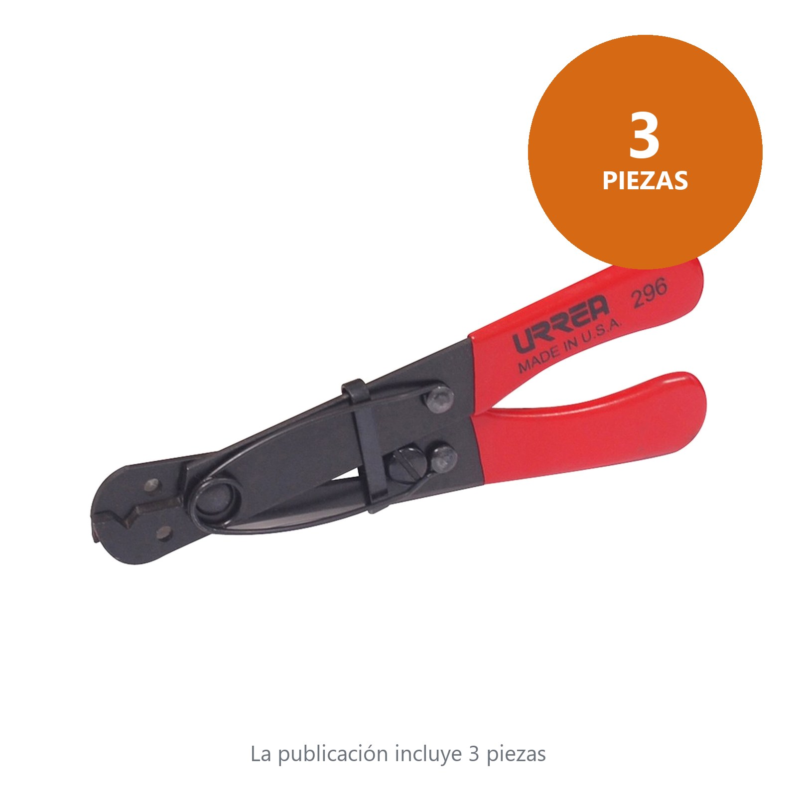 Pinza pelacable con mango air cushion 10-20 AWG de 4-29/32" universal Urrea - Imagen 3