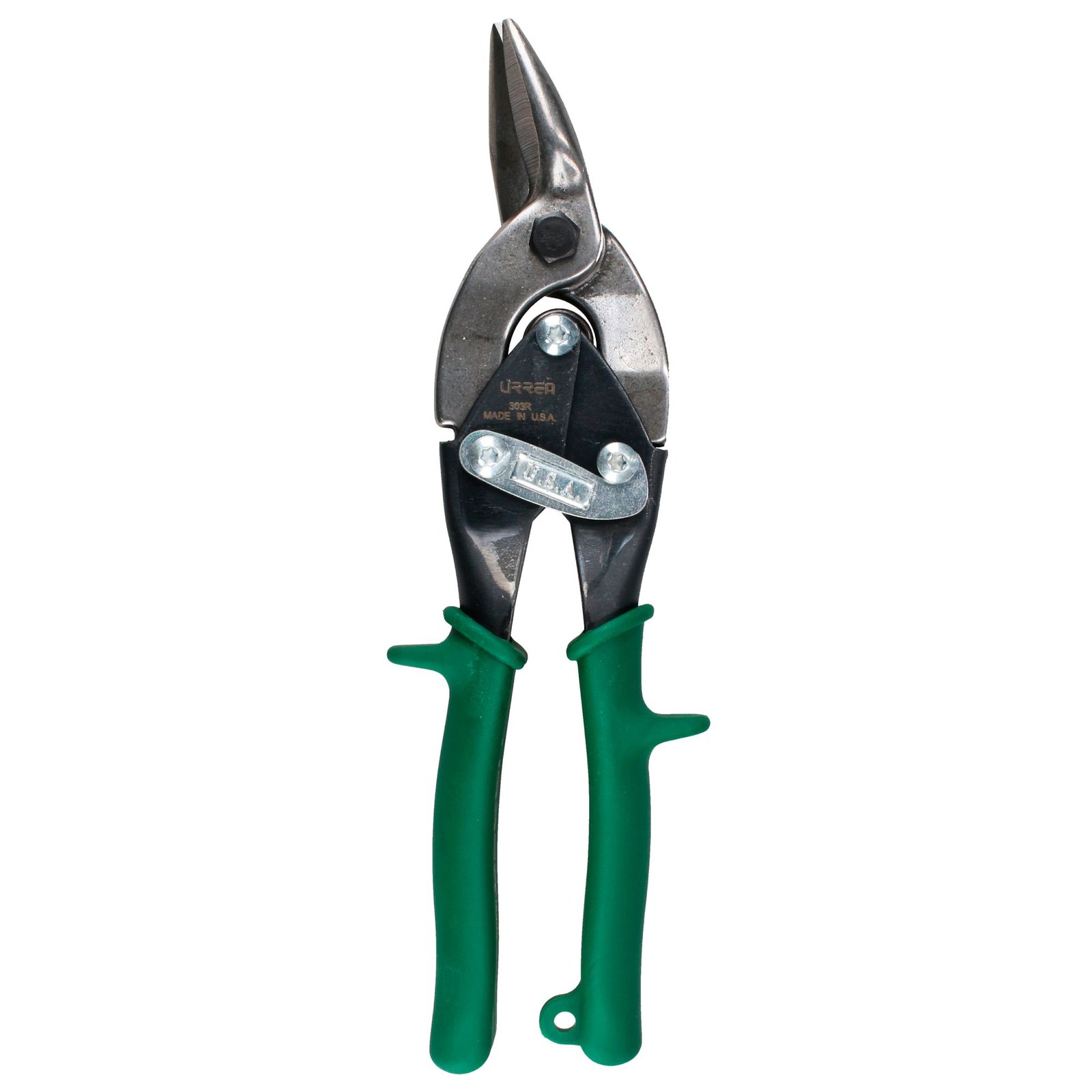 Tijera para hojalatero tipo aviación derecha con mango rubber grip, 10" Urrea - Imagen 4