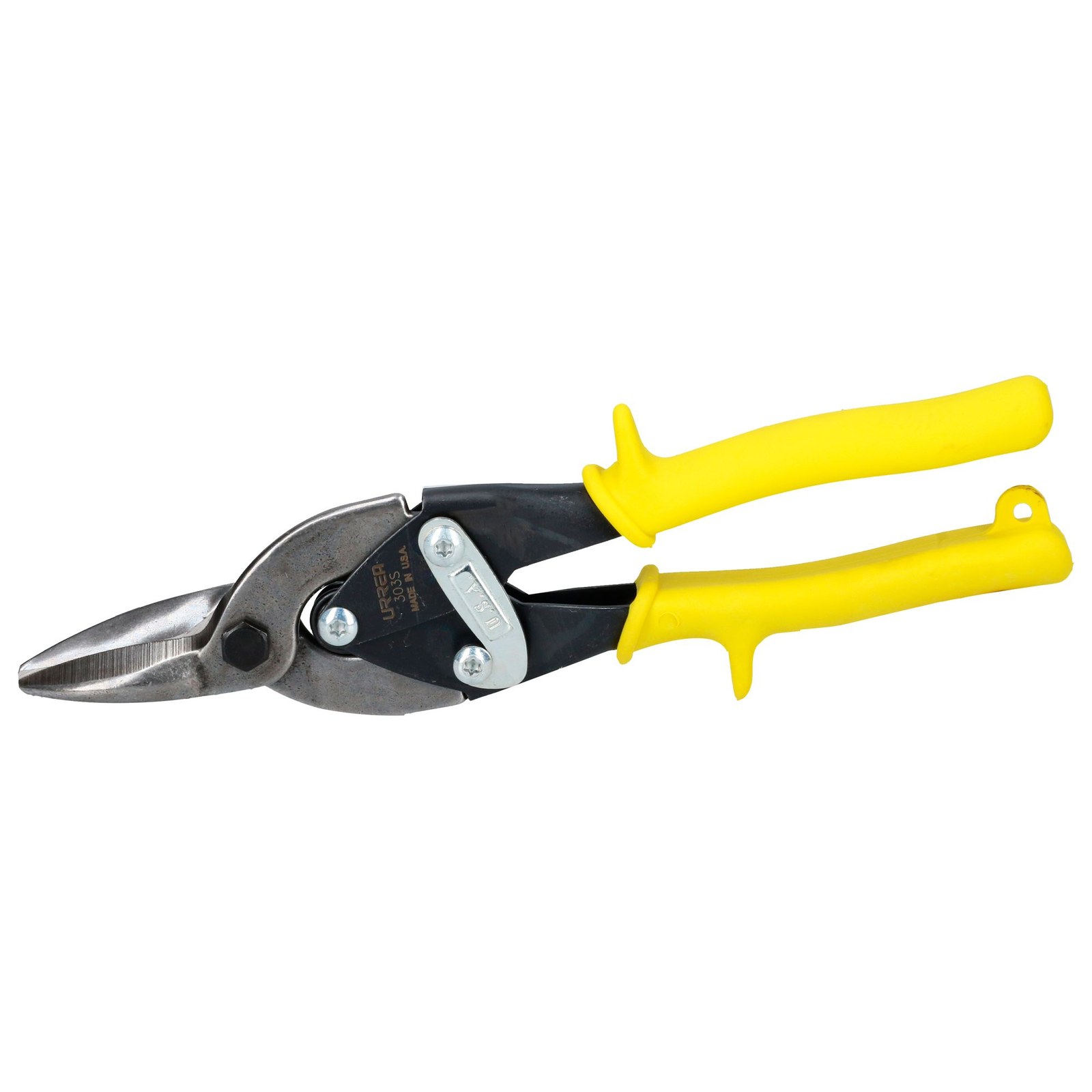 Tijera para hojalatero tipo aviación recta con mango rubber grip, 10" Urrea - Imagen 2