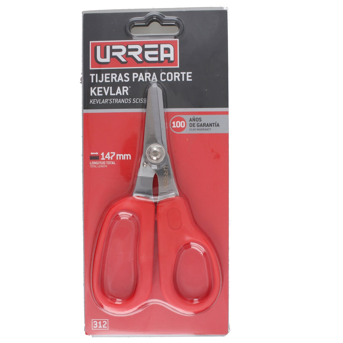 Tijeras para corte de Kevlar 5.8" Urrea - Imagen 3