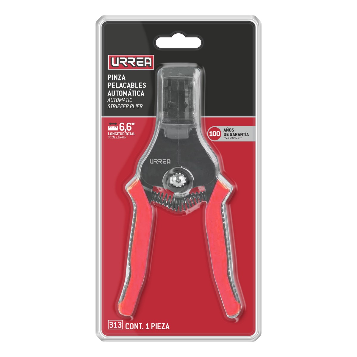 Pinza pelacables automática de 6.6" Urrea - Imagen 2