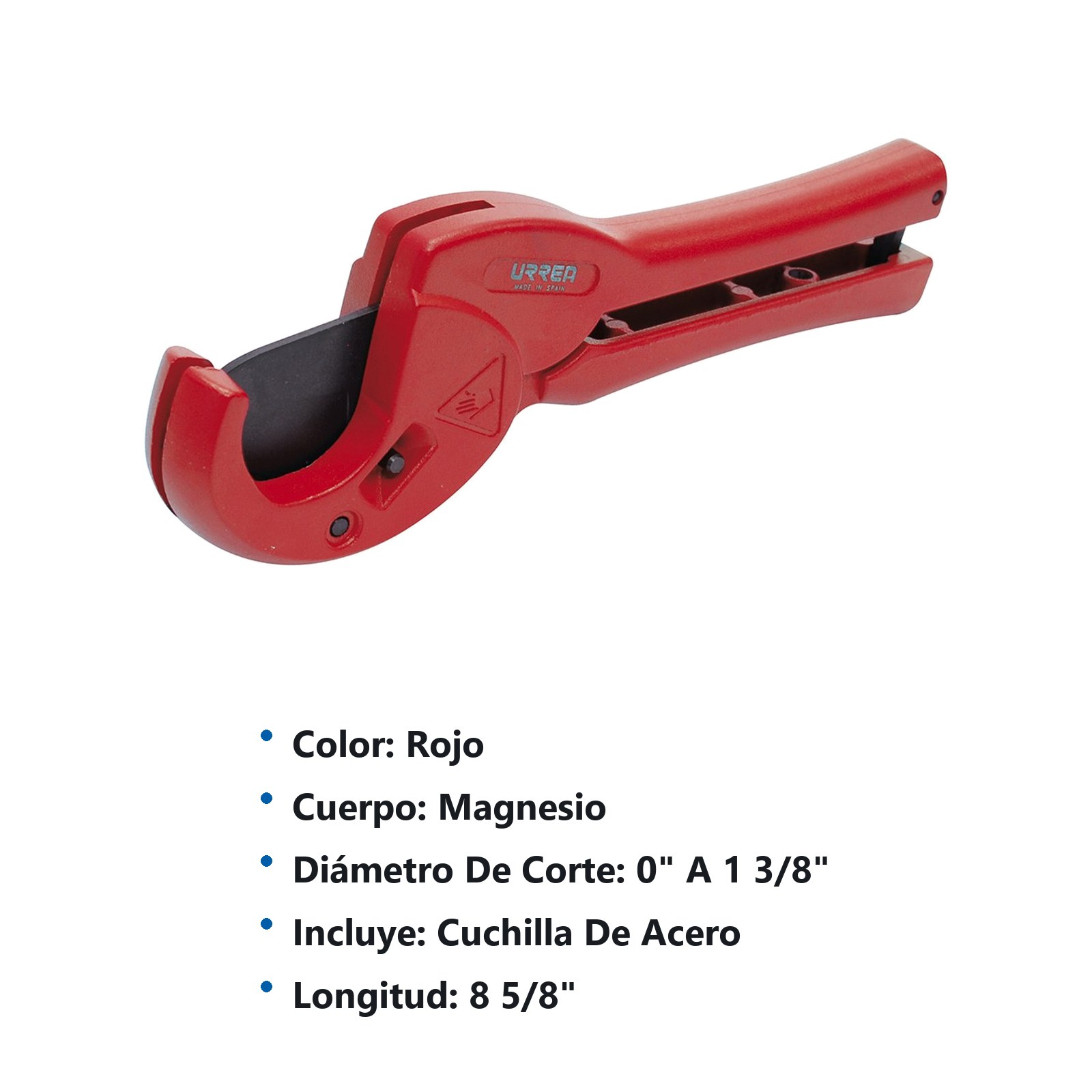 Tijeras para tubos plásticos de 0 a 1-3/8" Urrea - Imagen 2