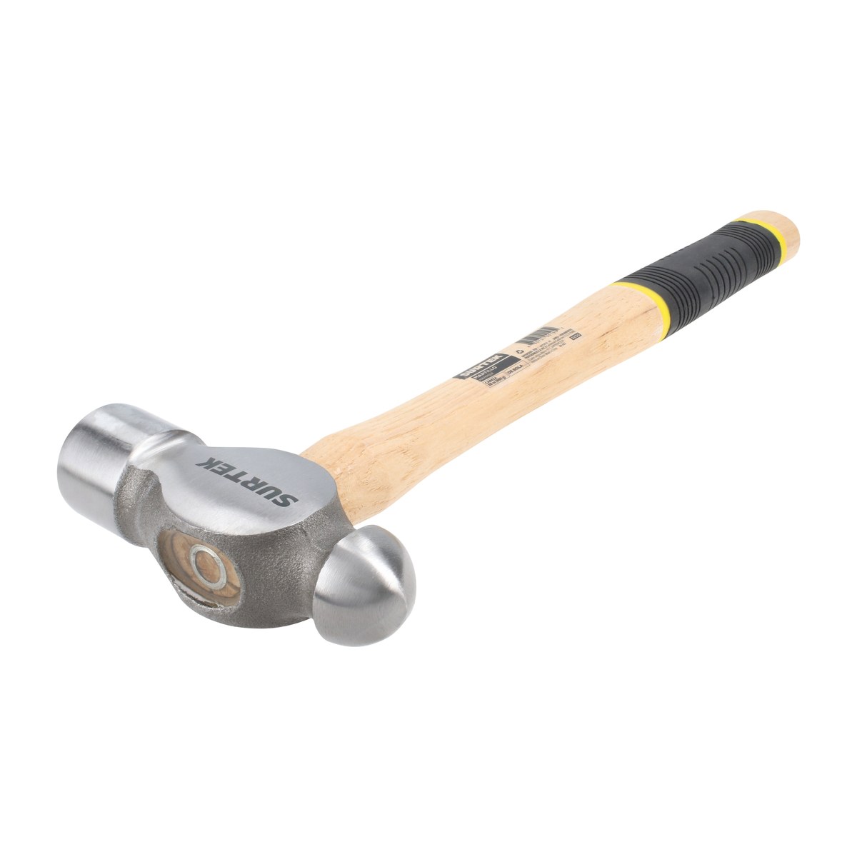 Martillo pulido de bola con mango de madera con grip de 16", 32 oz Surtek
