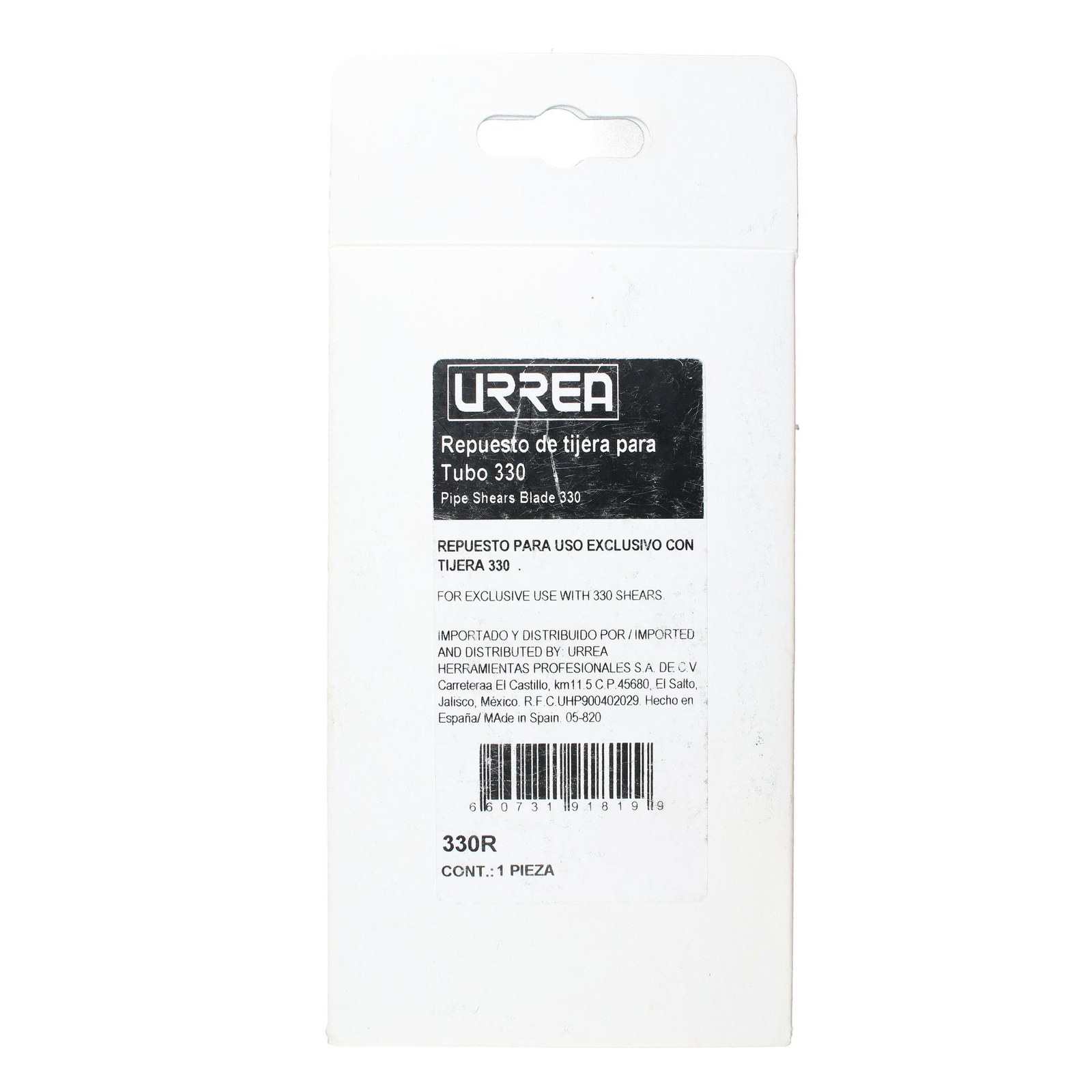 Repuesto de tijeras para tubos 330 Urrea - Imagen 2
