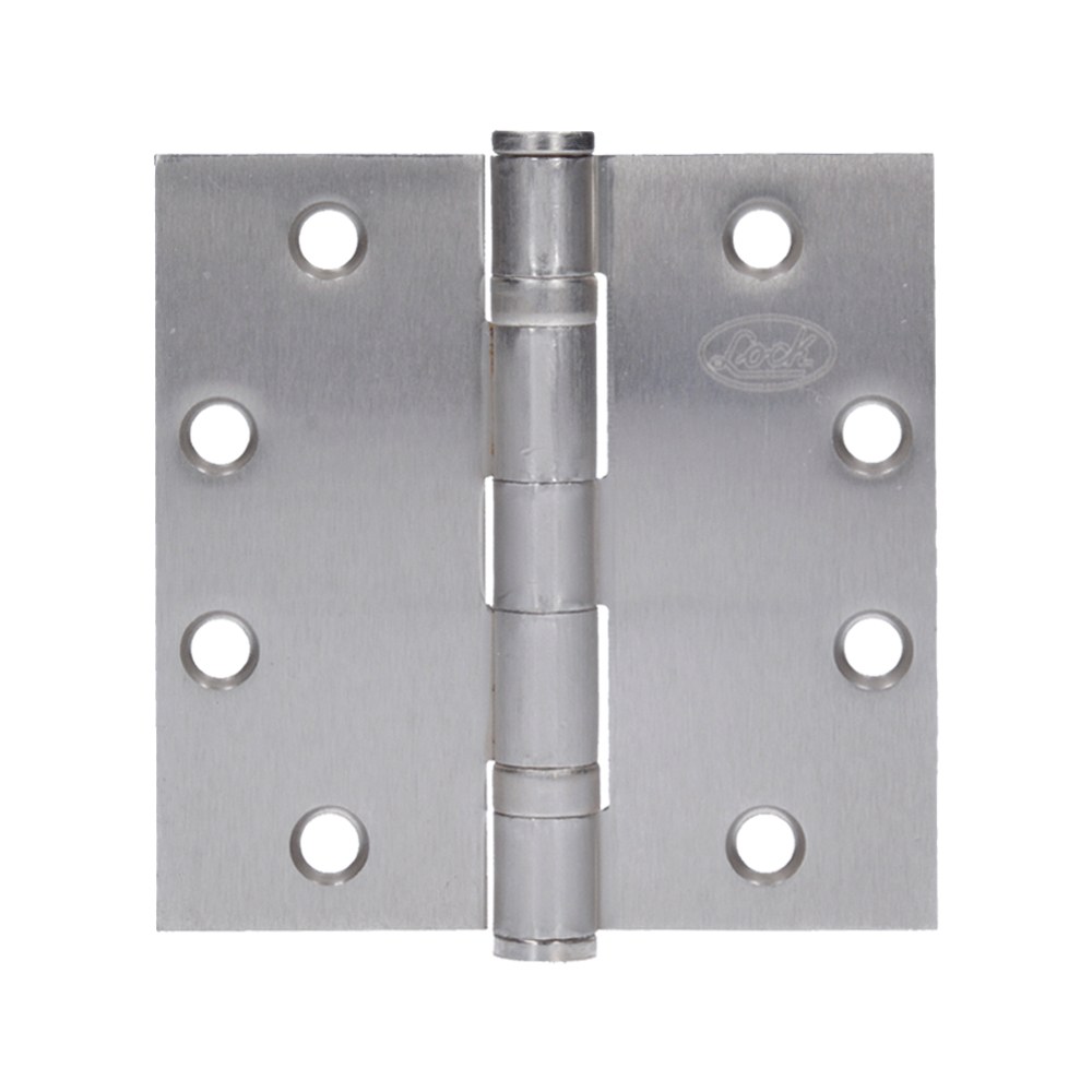 Bisagra cuadrada arquitectónica con balero de acero níquel satinado 4.5" x 4.5" Lock