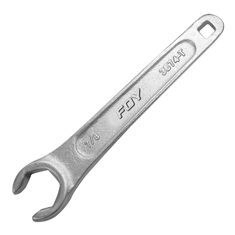 Llave para tanque de gas cromada 7/8" Foy