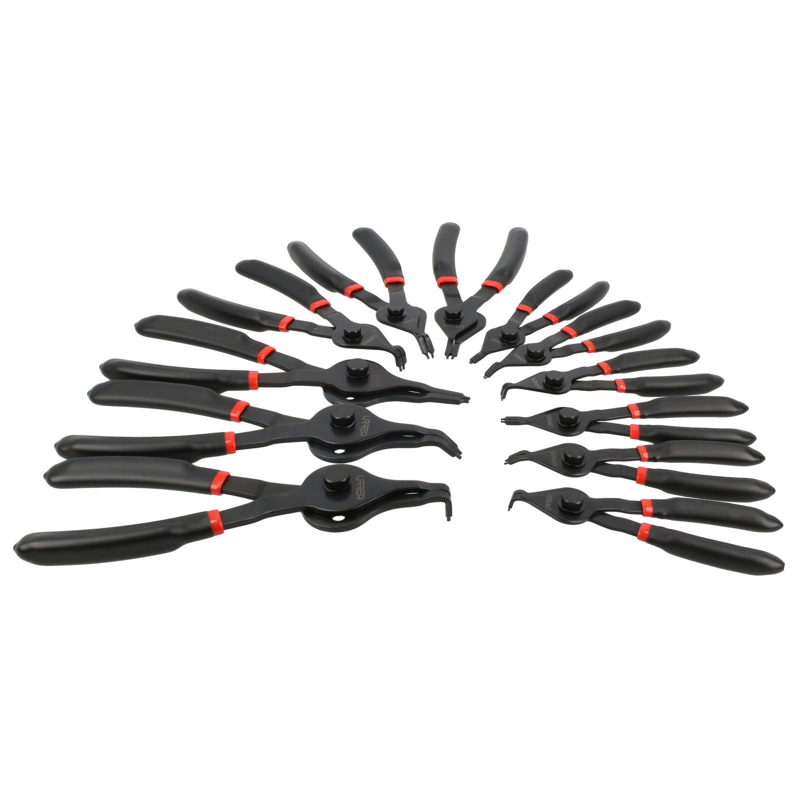 Juego de pinzas para anillos de retención, 12 piezas Urrea - Imagen 2