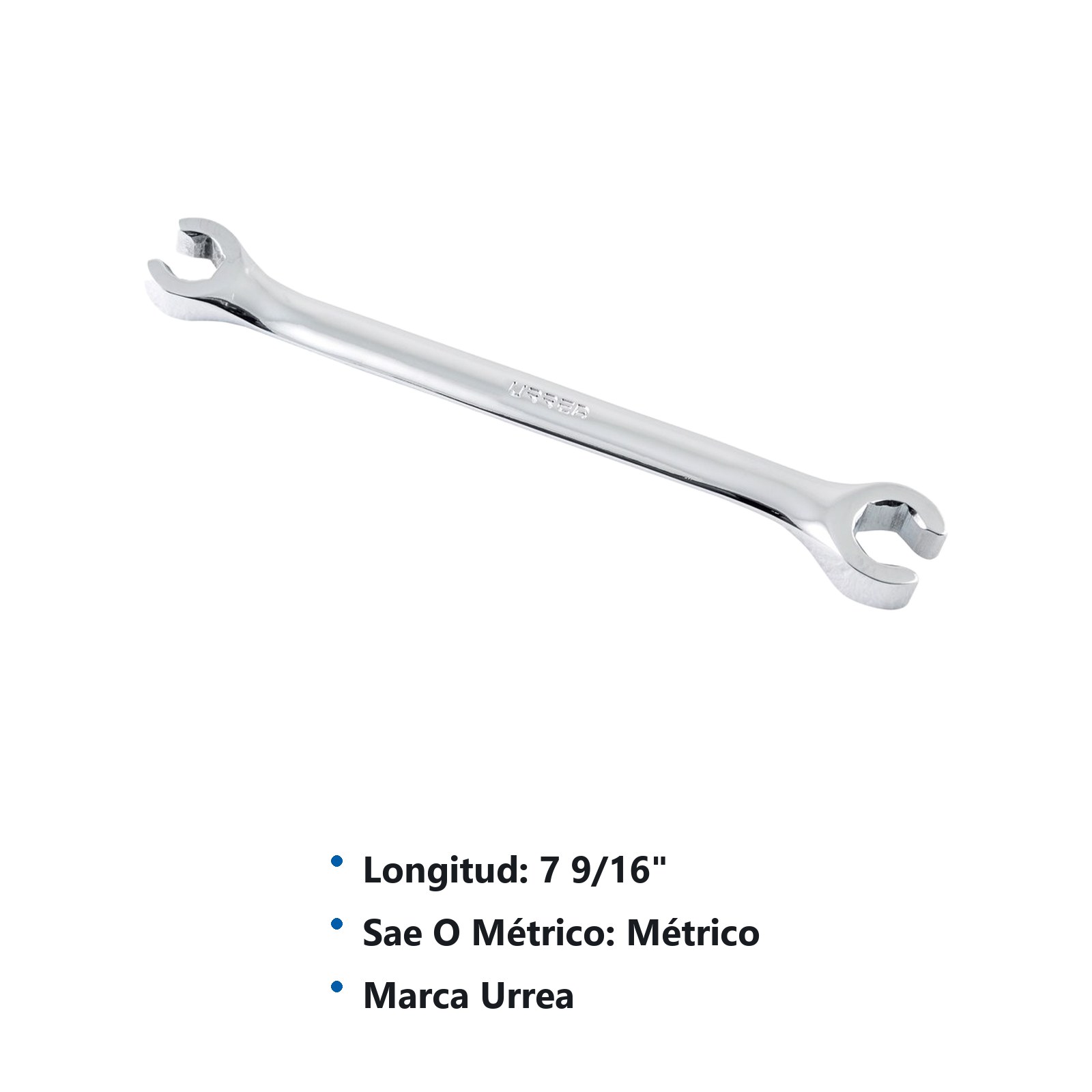 Llave abocinada pulido espejo métrica, 6 puntas, 13 mm x 14 mm Urrea - Imagen 3