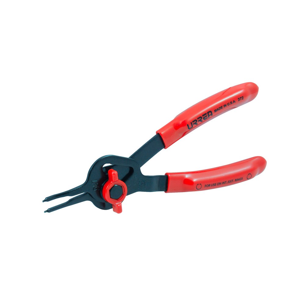 Pinza para anillos de retención convertibles con mariposa .047 ángulo de 0° Urrea