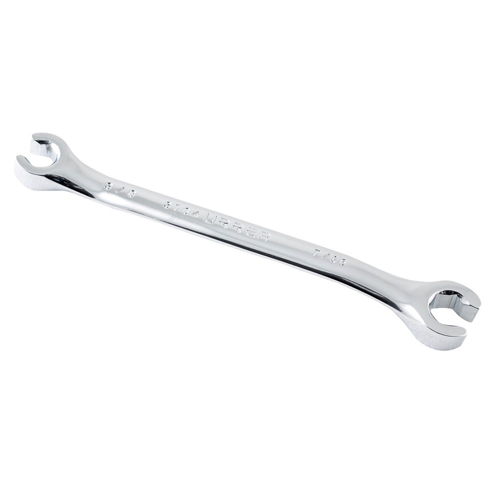 Llave abocinada pulido espejo en pulgadas, 6 puntas, 3/8" x 7/16" Urrea