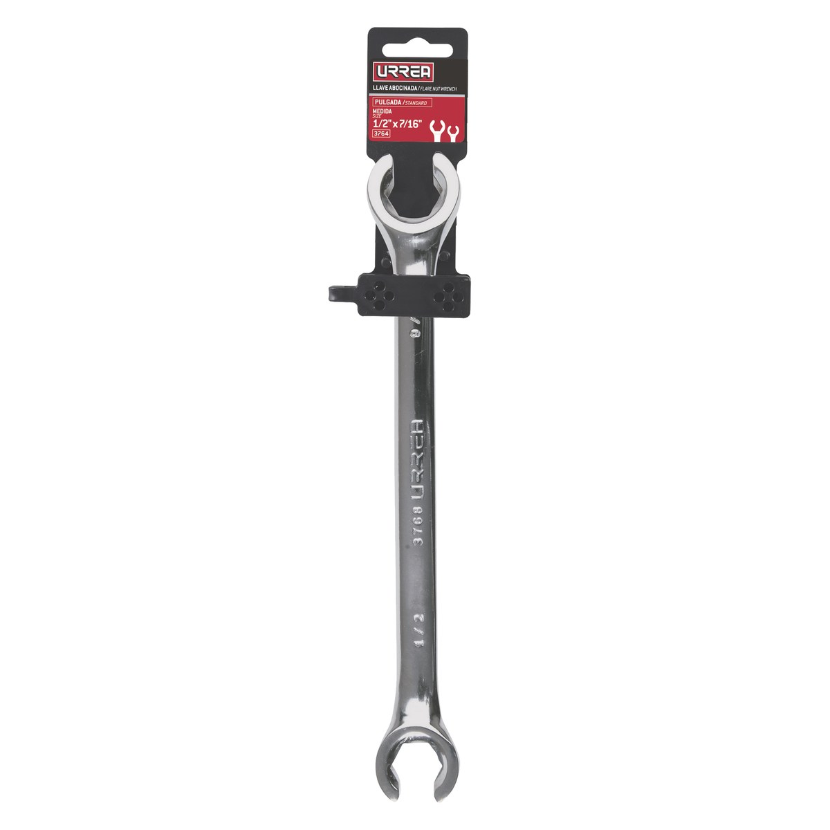 Llave abocinada pulido espejo en pulgadas, 6 puntas, 3/8" x 7/16" Urrea - Imagen 2