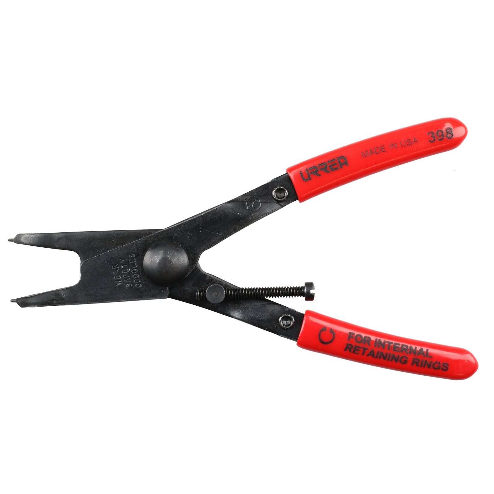 Pinza para anillos de retención con mango rubber grip fijas tipo interno ángulo de 45° Urrea - Imagen 3