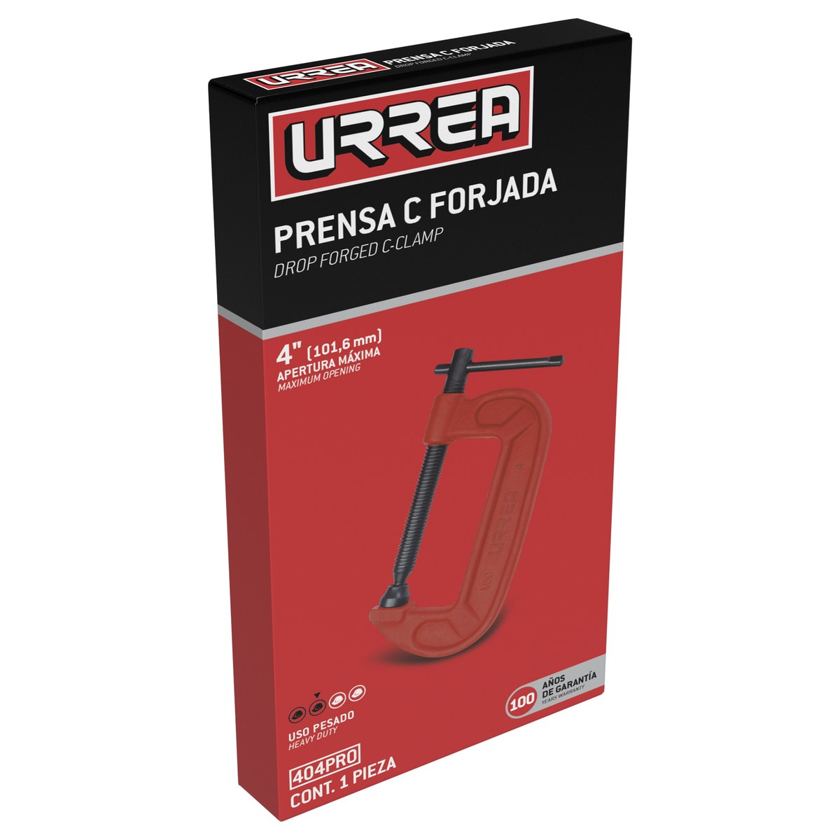 Prensa tipo "C" de 4" forjada Urrea - Imagen 2