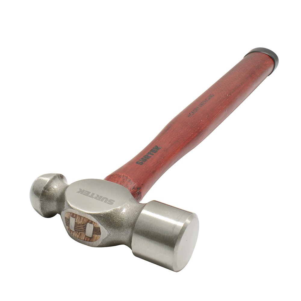 Martillo de bola pulido con mango de madera de 18", 40 oz Surtek