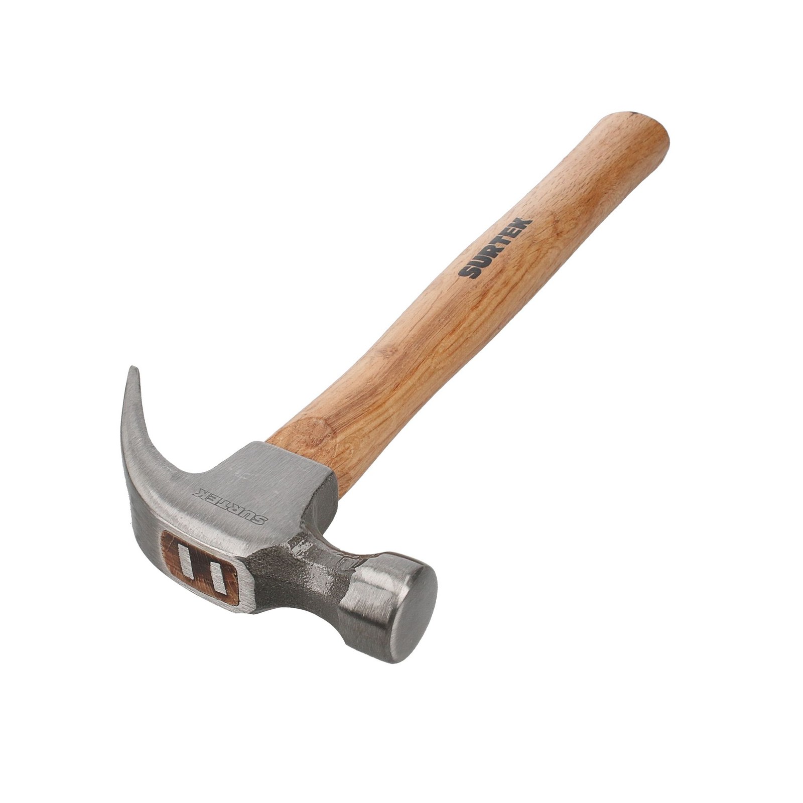 Martillo de uña curva con mango de madera de 13", 16 oz Surtek - Imagen 2