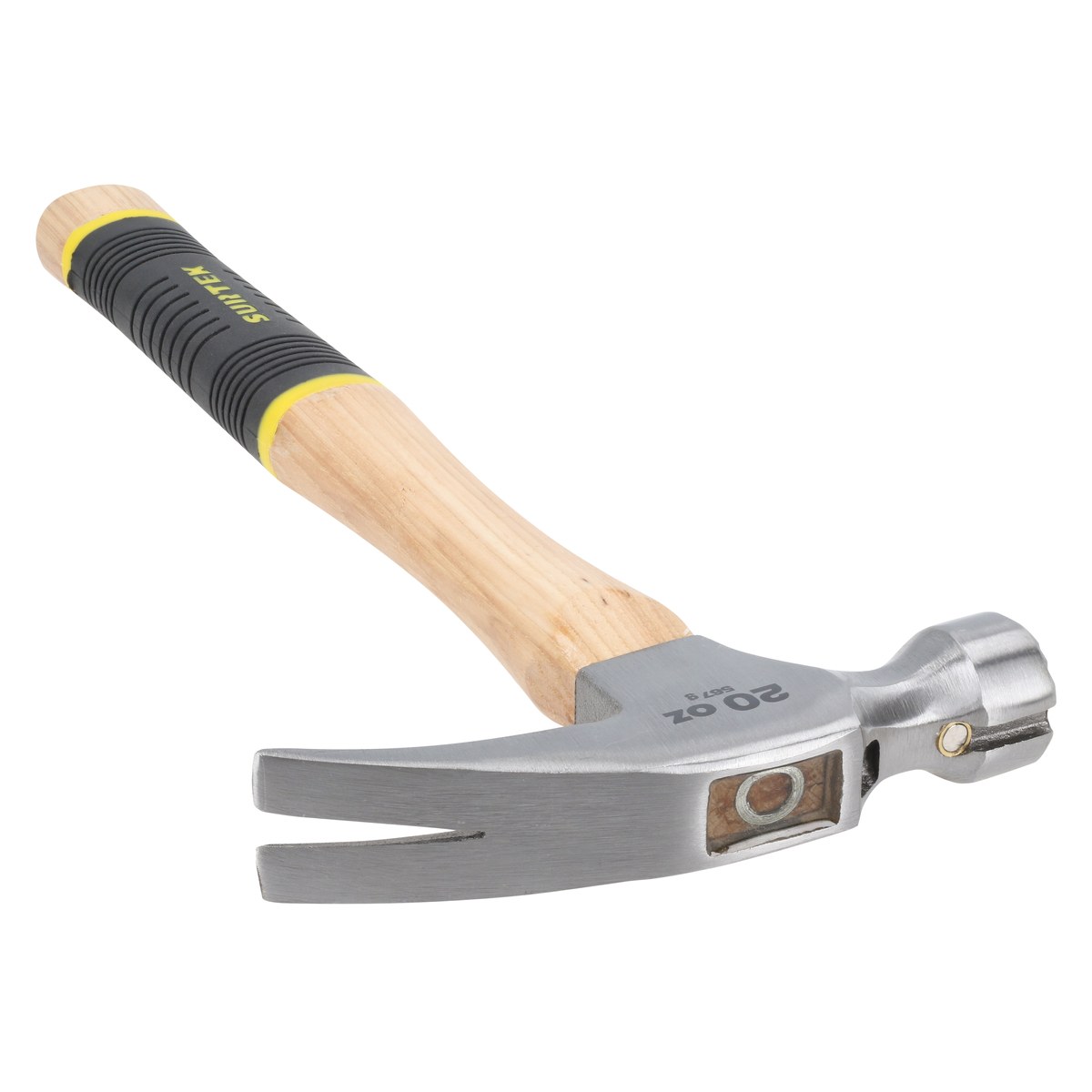 Martillo de uña recta con cabeza fresada con mango de madera, 20 oz Surtek - Imagen 4