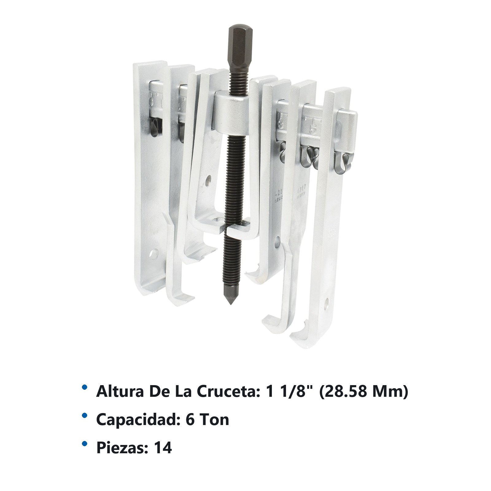 Extractor quijada recta tipo "A" 6 ton, 14 piezas Urrea - Imagen 3
