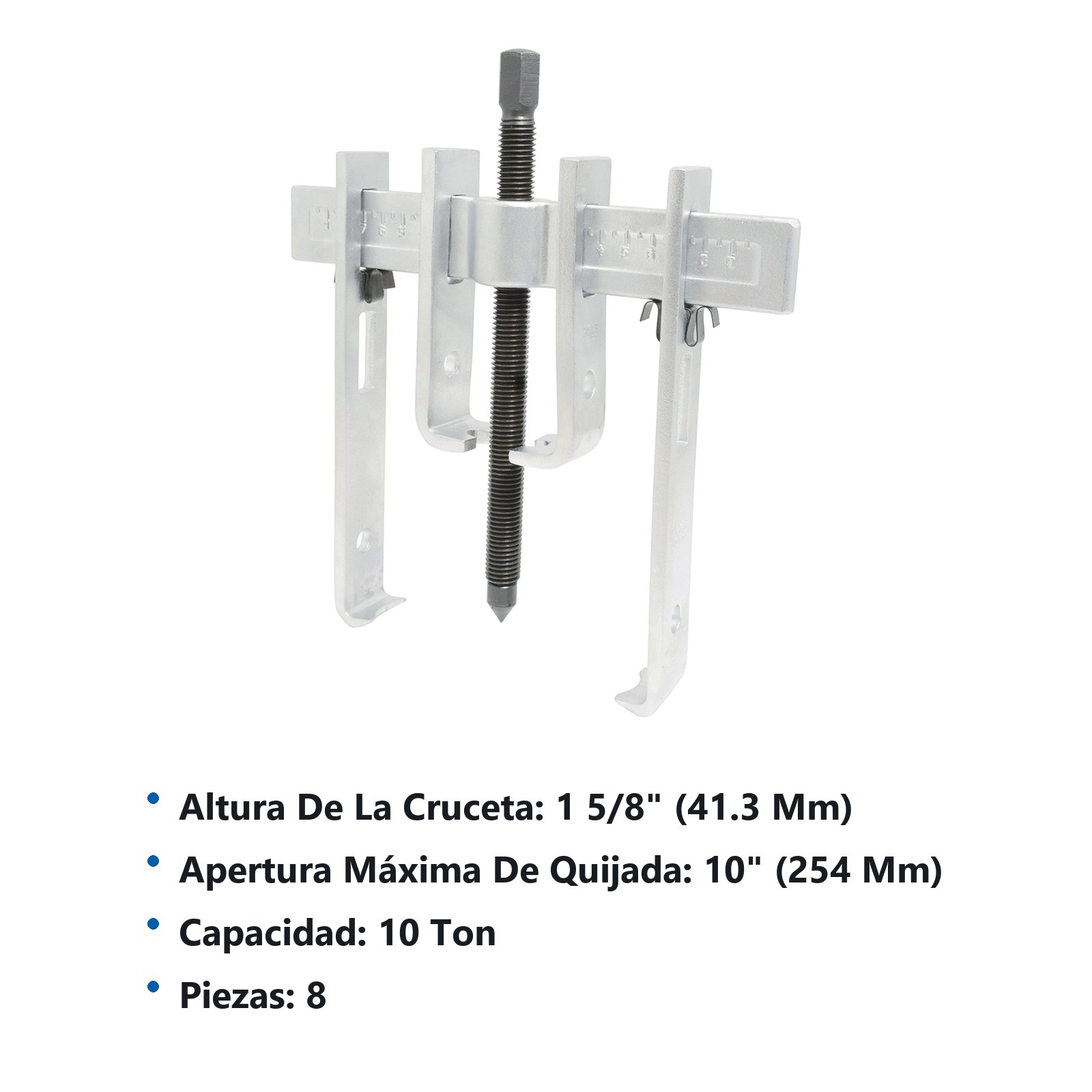 Extractor quijada recta tipo "A" 10 ton, 8 piezas Urrea - Imagen 2