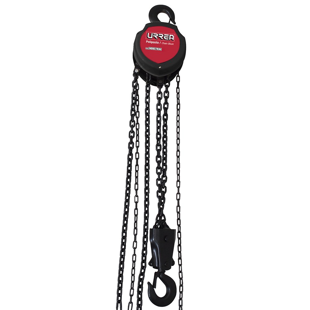 Polipasto manual 2 ramales, 3 ton, cadena 6 m Urrea