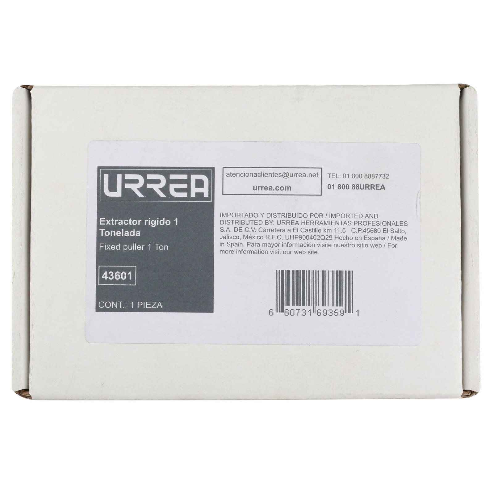 Extractor rígido tipo "A", 1 ton Urrea - Imagen 3