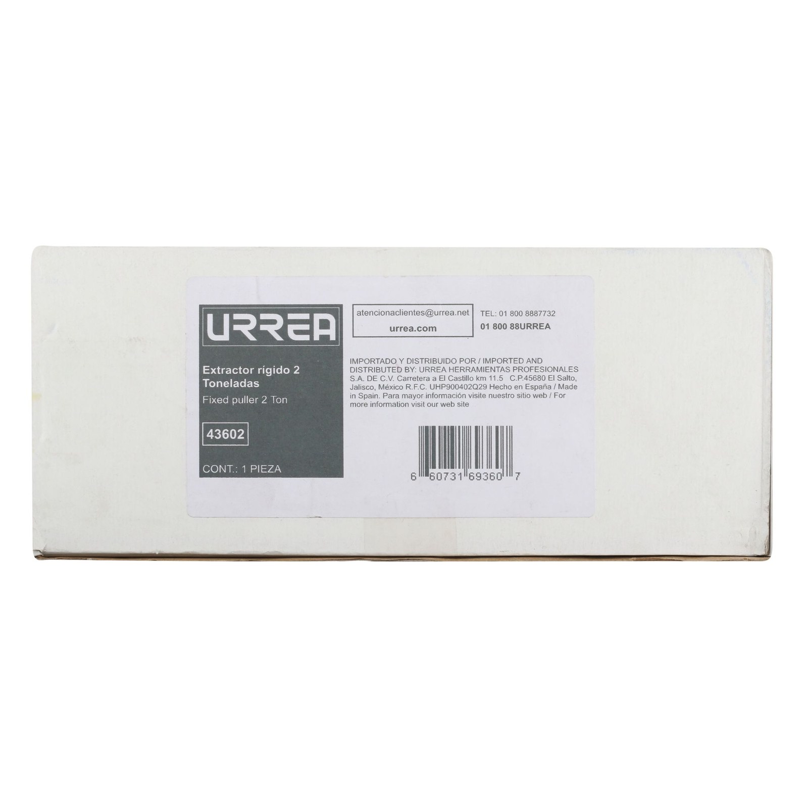 Extractor rígido tipo "A", 2 ton Urrea - Imagen 2