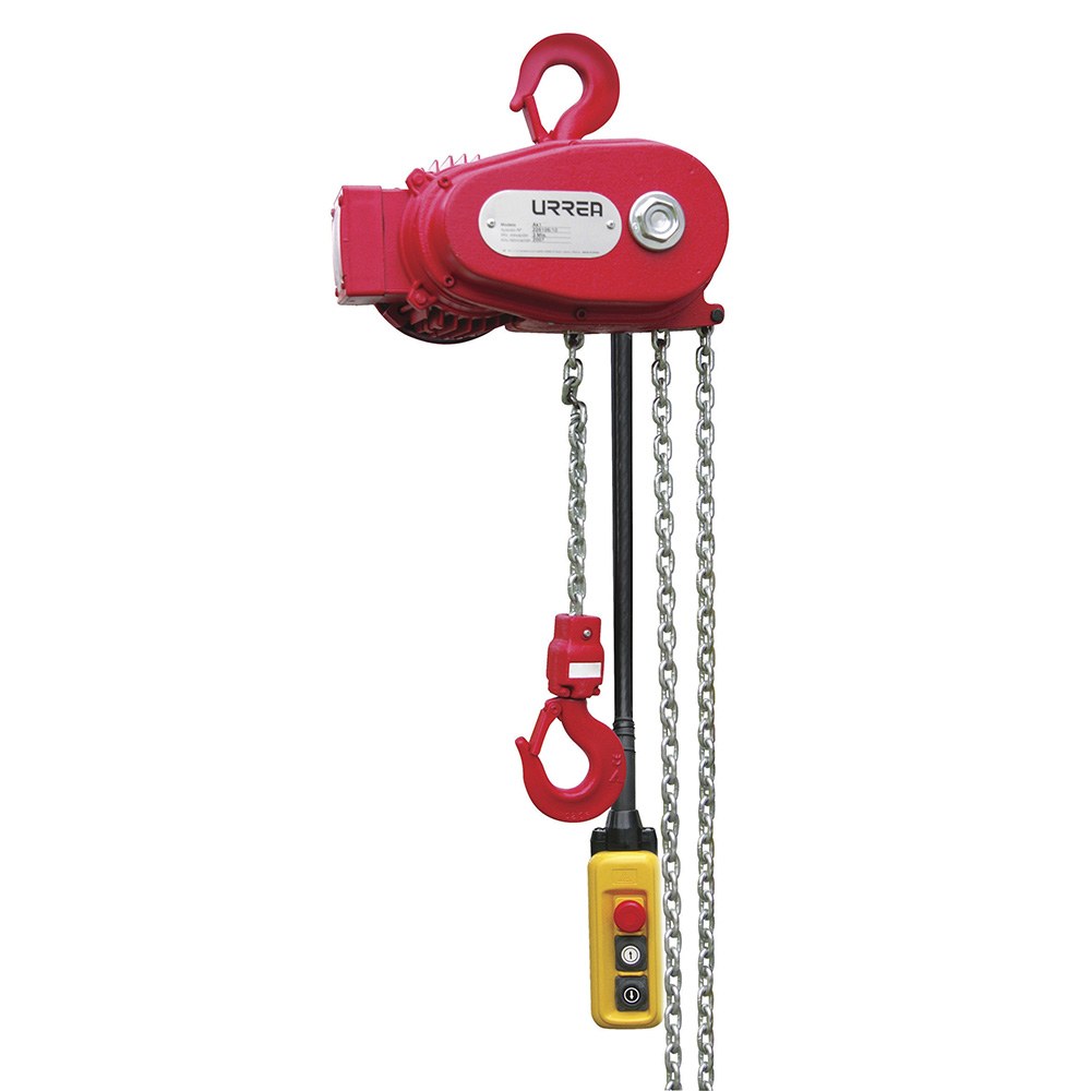 Polipasto eléctrico 2 ramal, 3 ton, cadena 3 m Urrea