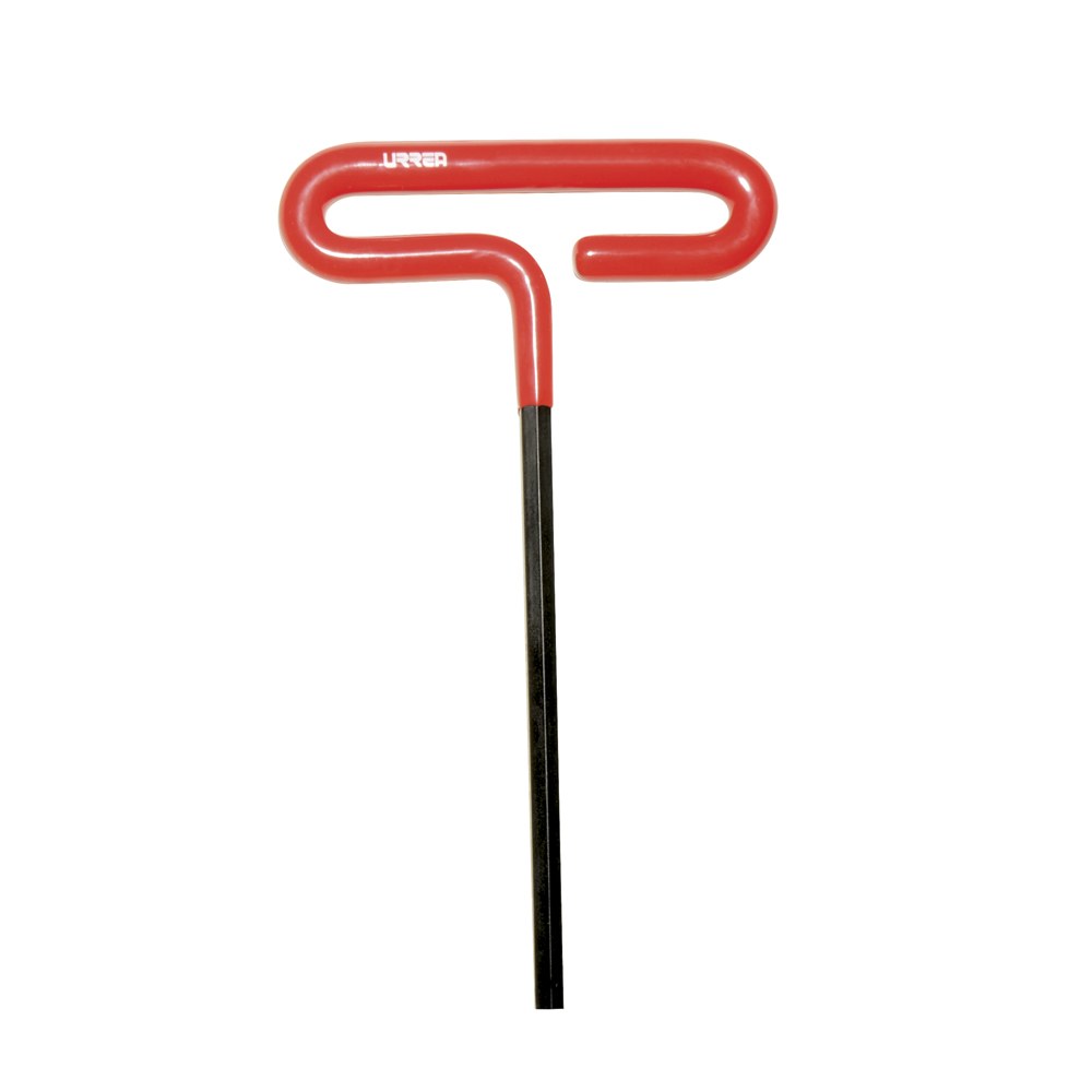 Llave hexagonal corta tipo "T" mango de vinil, en pulgadas, 7/64" Urrea