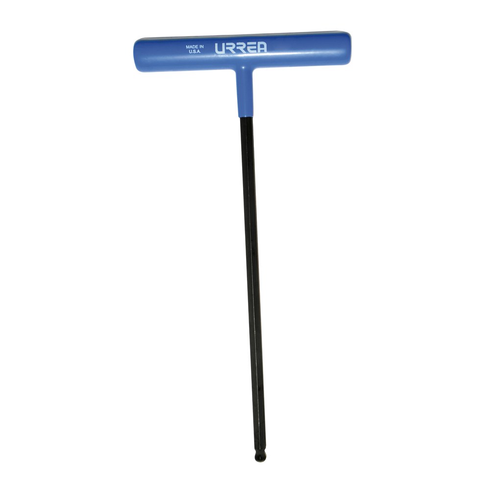 Llave hexagonal larga tipo "T" punta de bola ergonómica métrica, 7 mm Urrea
