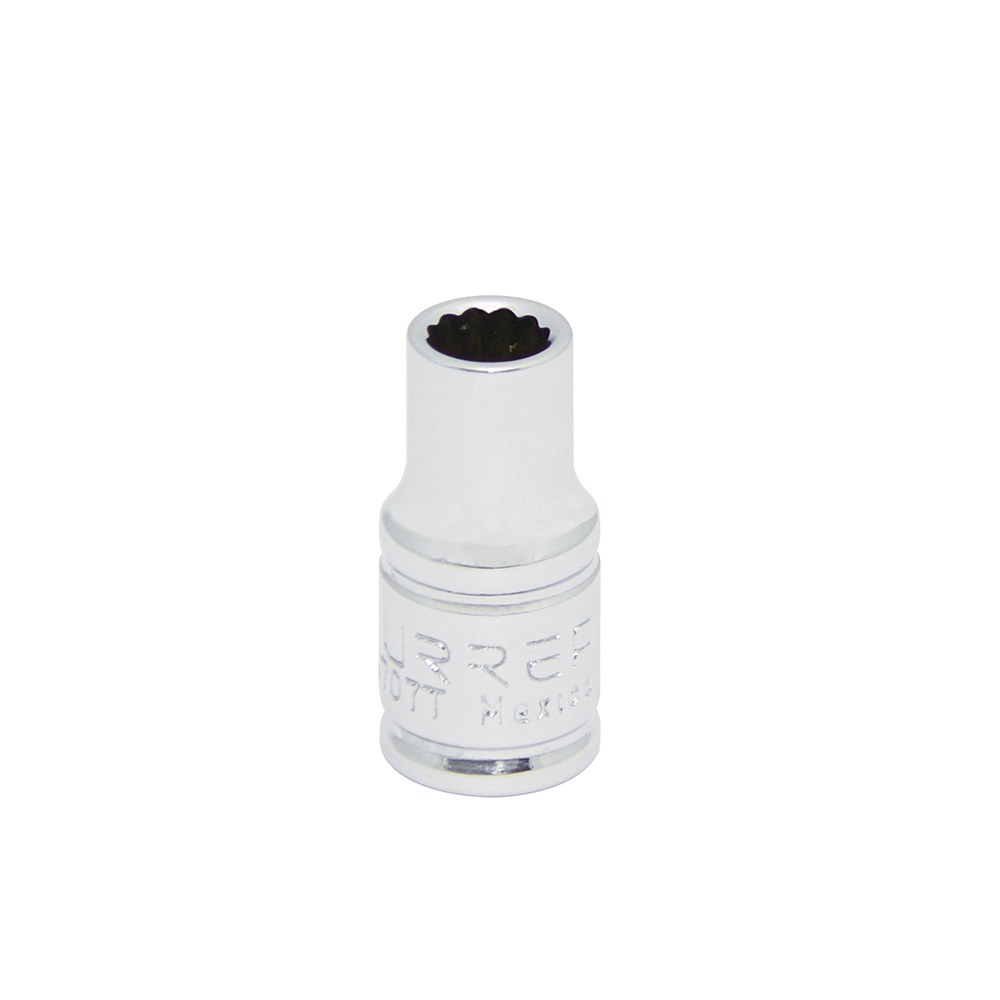 Dado cuadro de 1/4", 12 puntas, en pulgadas, 7/32" Urrea