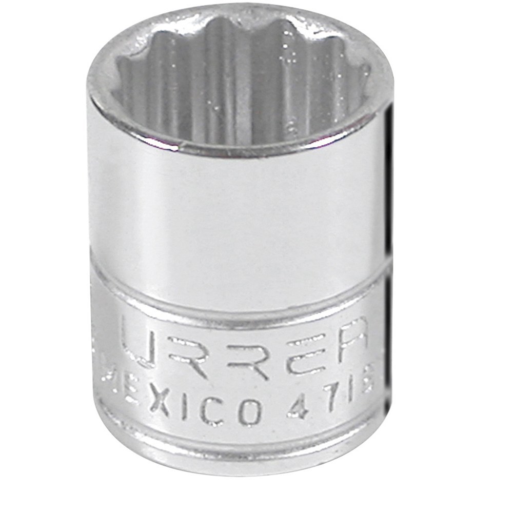 Dado cuadro de 1/4", 12 puntas, en pulgadas, 9/16" Urrea