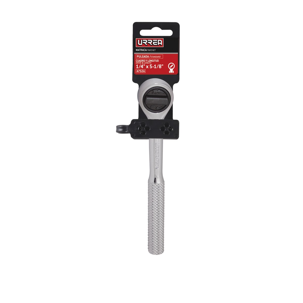 Matraca reversible cabeza redonda, para dado cuadro de 1/4" Urrea - Imagen 2