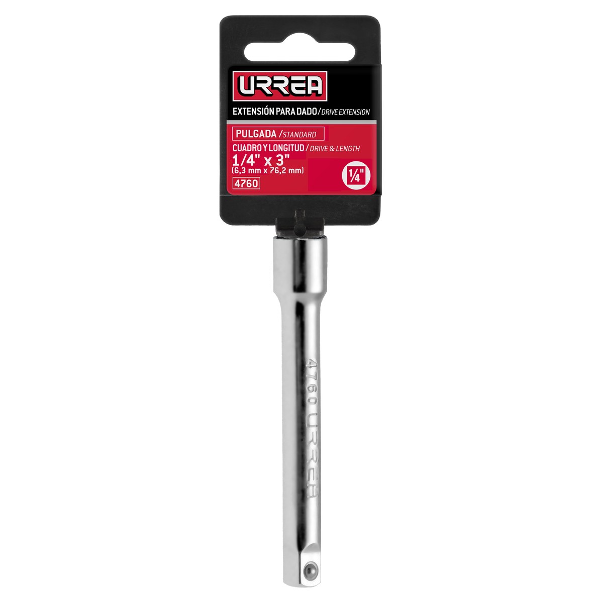 Extensión para dado cuadro de 1/4", 3" Urrea - Imagen 2