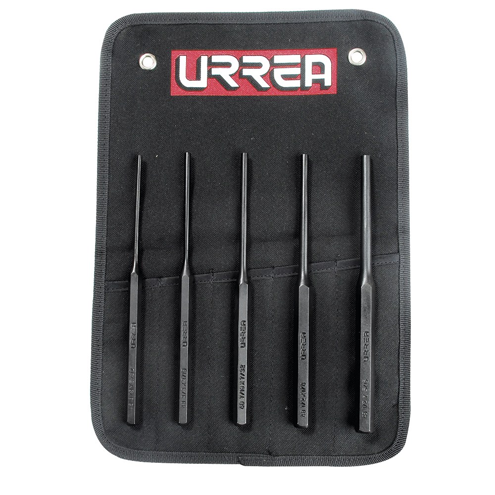 Juego de punzones botadores rectos largos, 5 piezas Urrea