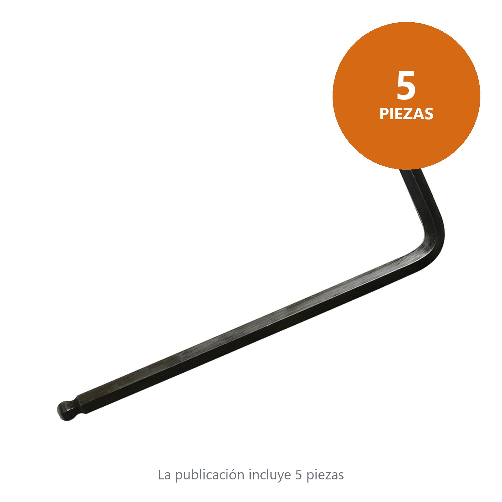 Llave hexagonal tipo "L" punta de bola, métrica, 12 mm Urrea - Imagen 2