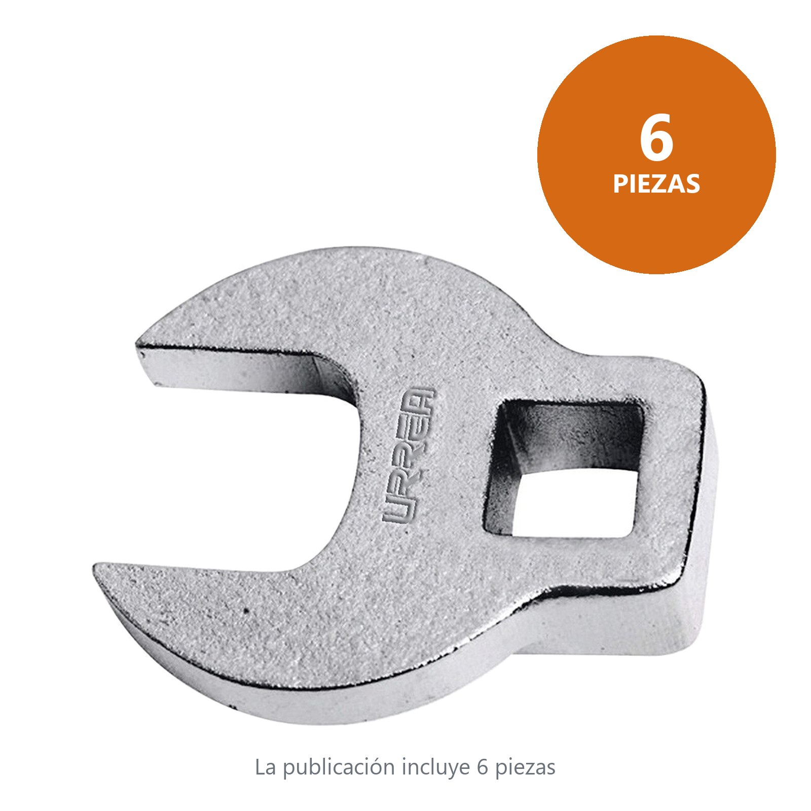 Llave pata de cuervo cuadro de 3/8", en pulgadas, 1" Urrea - Imagen 2