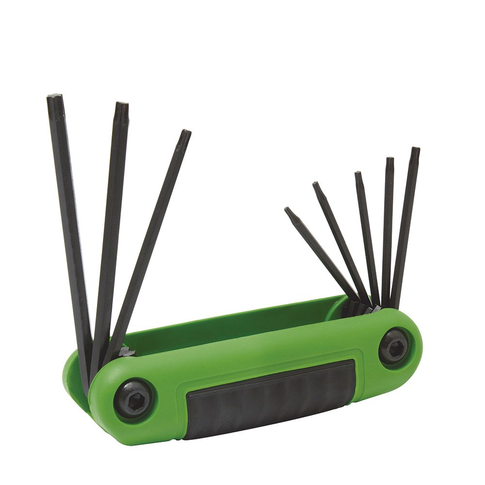 Juego de llaves hexagonales tipo navaja torx T6 a T25 estuche bimaterial, 8 pz Urrea