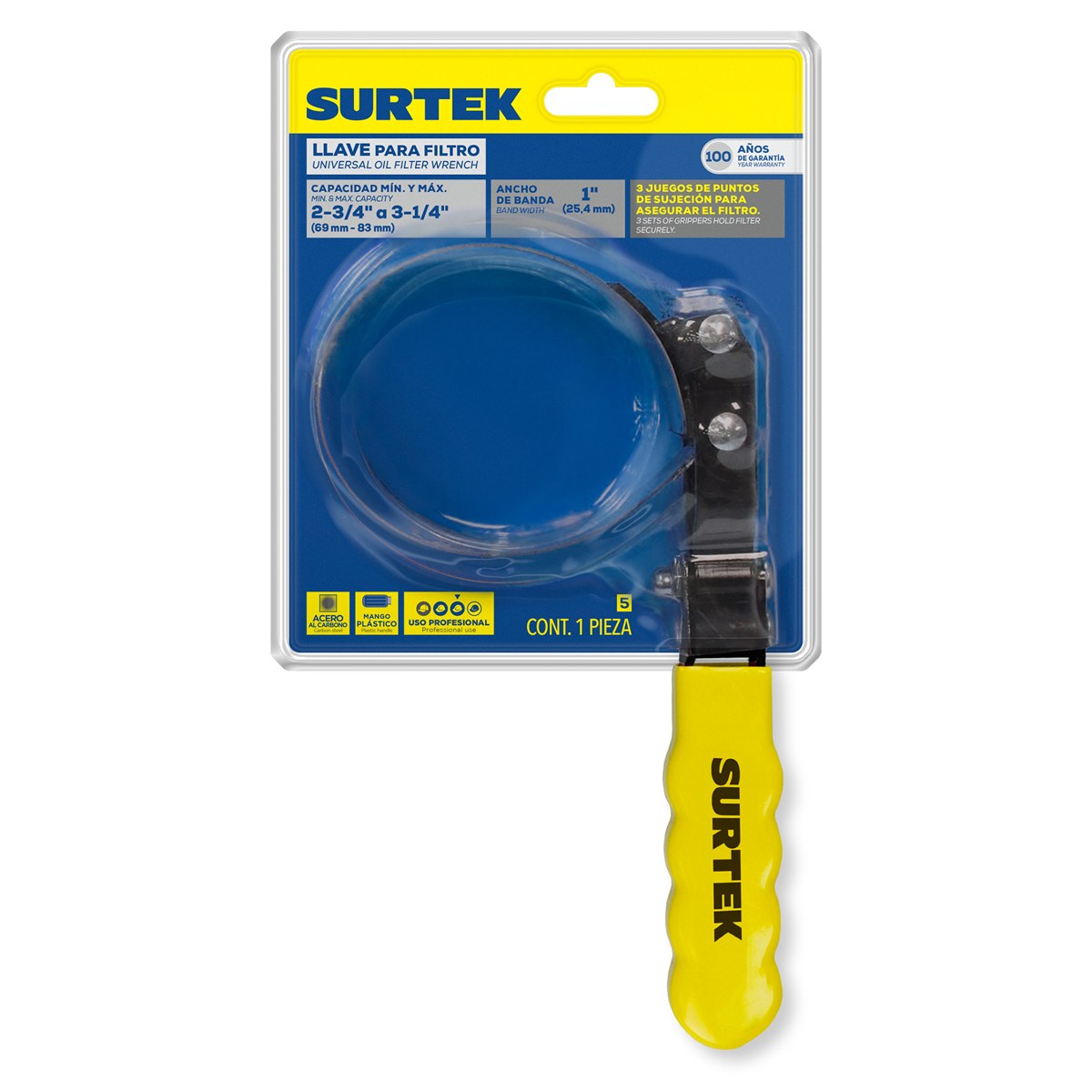 Llave universal para quitar filtros de 2 3/4" Surtek - Imagen 2