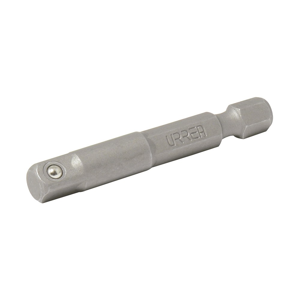 Adaptador con balín para dados cuadro hembra de 1/4", hexágono de 1/4" x 2" Urrea