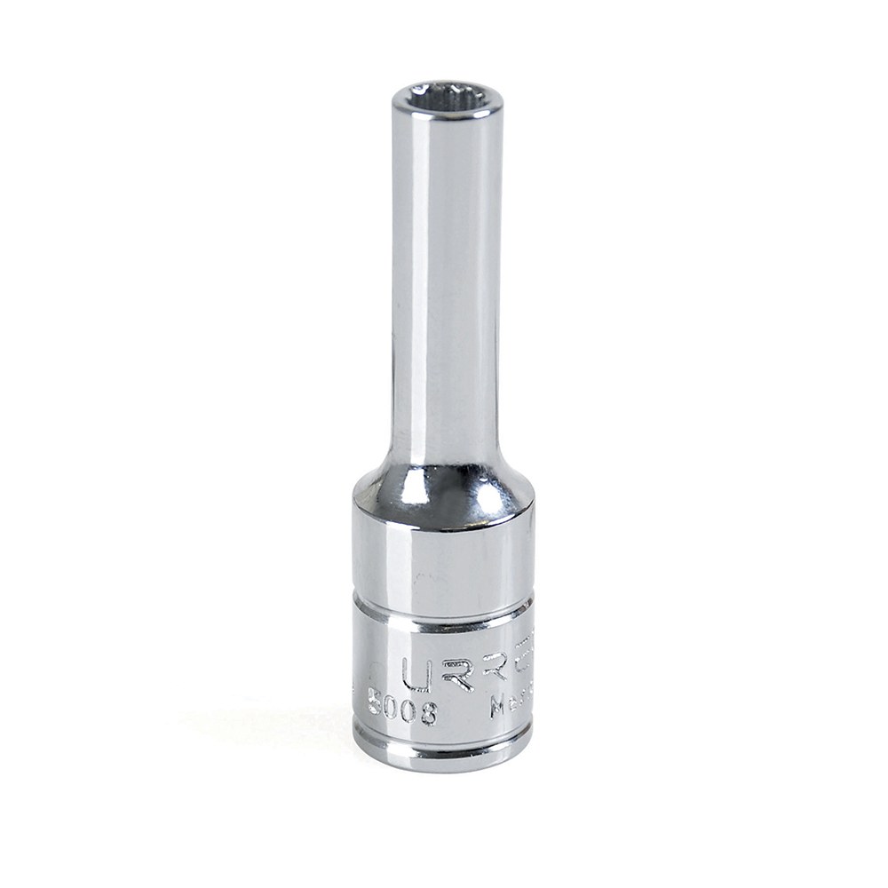 Dado largo cuadro de 3/8", 12 puntas, en pulgadas, 1/4" Urrea