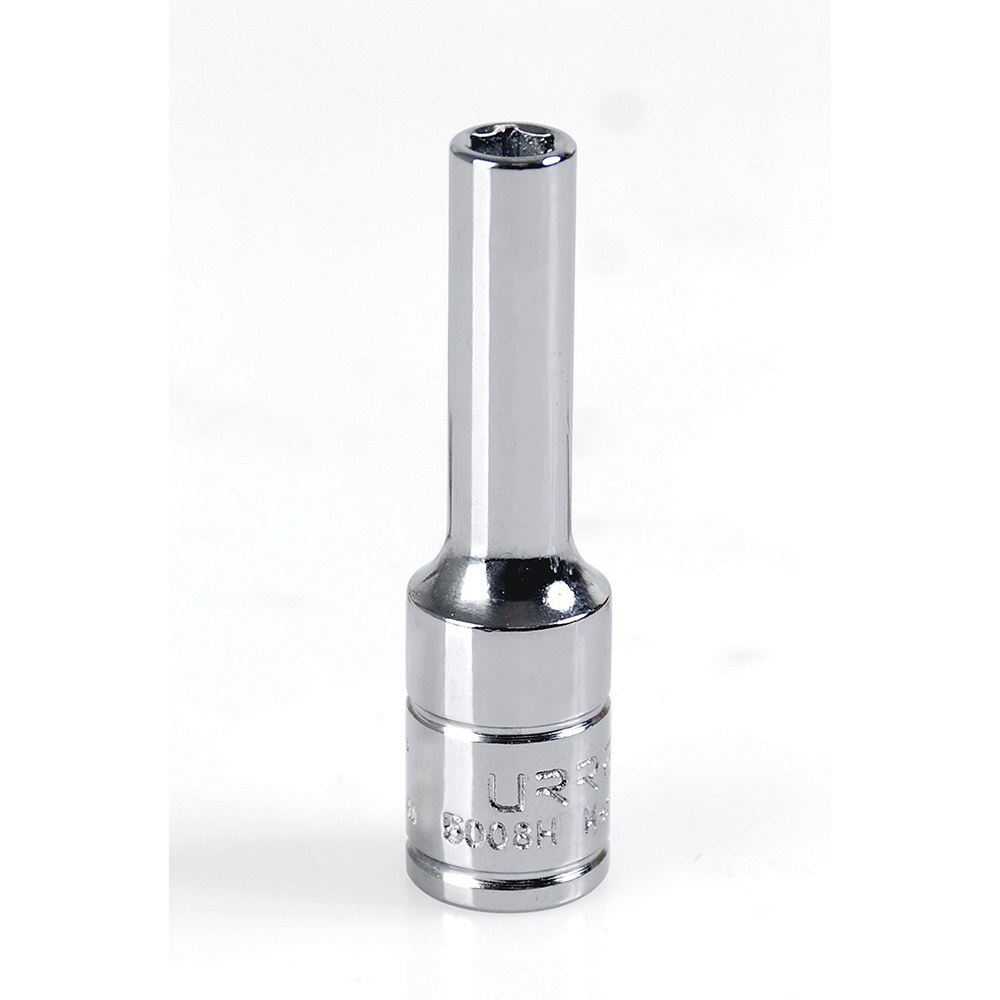 Dado largo cuadro de 3/8", 6 puntas, en pulgadas, 1/4" Urrea
