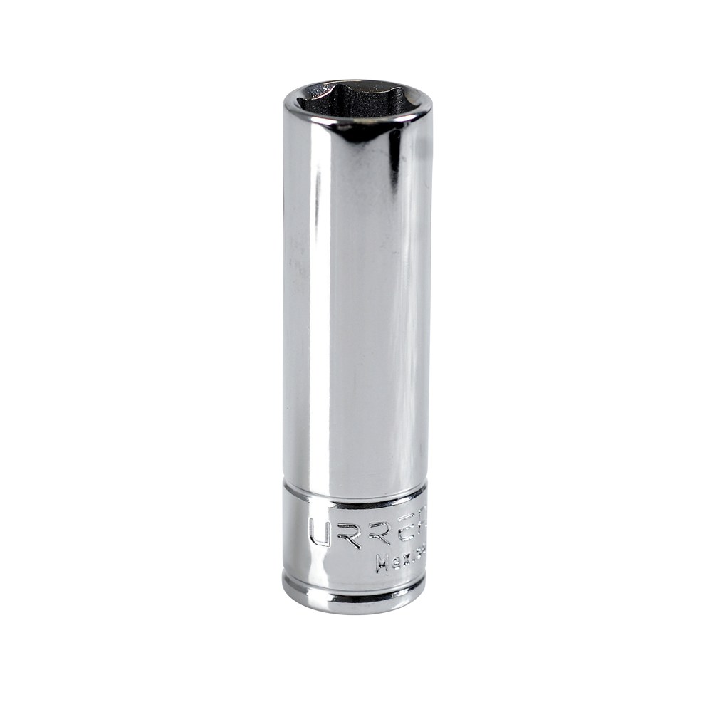 Dado largo cuadro de 3/8", 6 puntas, en pulgadas, 9/16" Urrea
