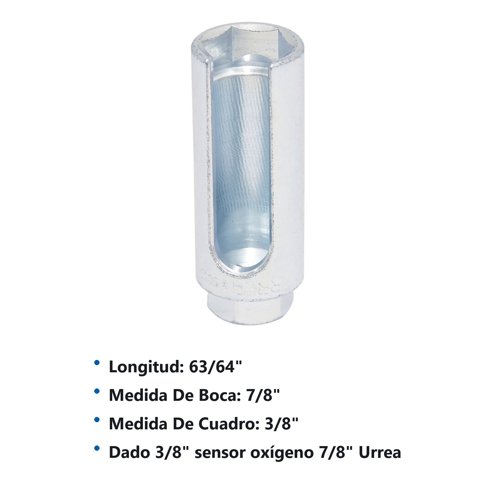 Dado en pulgadas cuadro de 3/8" para sensor oxígeno, 7/8" Urrea - Imagen 3