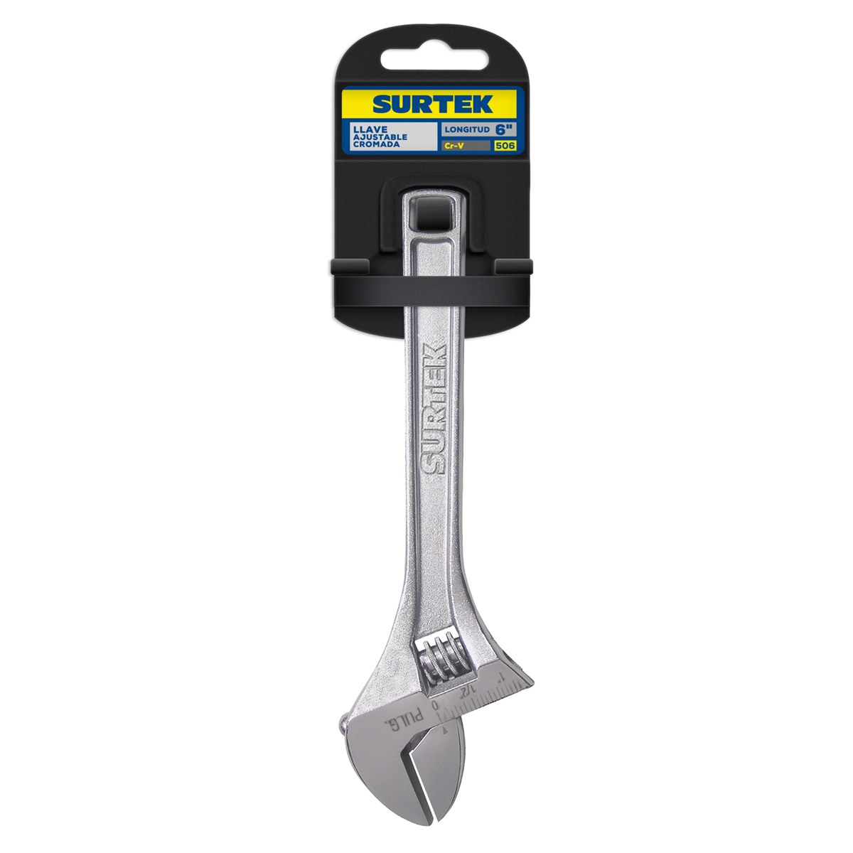 Llave ajustable cromada 6" Surtek - Imagen 2