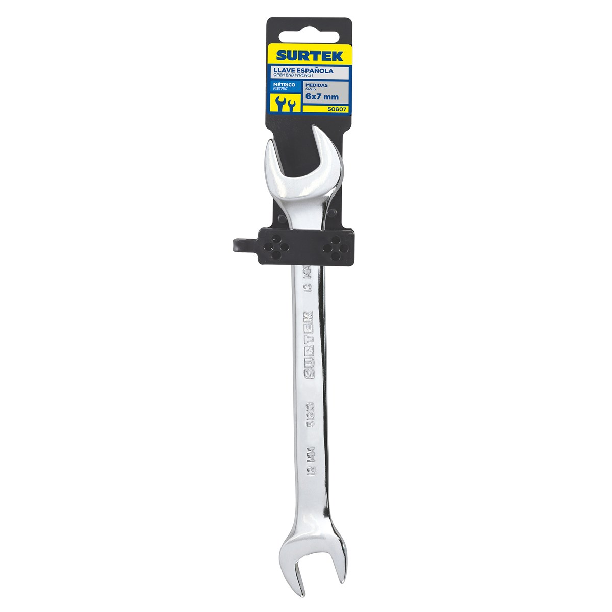 Llave española pulido espejo métrica, 6 x 7mm Surtek - Imagen 2