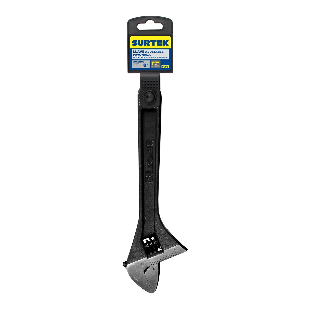 Llave ajustable pavonada 8" Surtek - Imagen 2