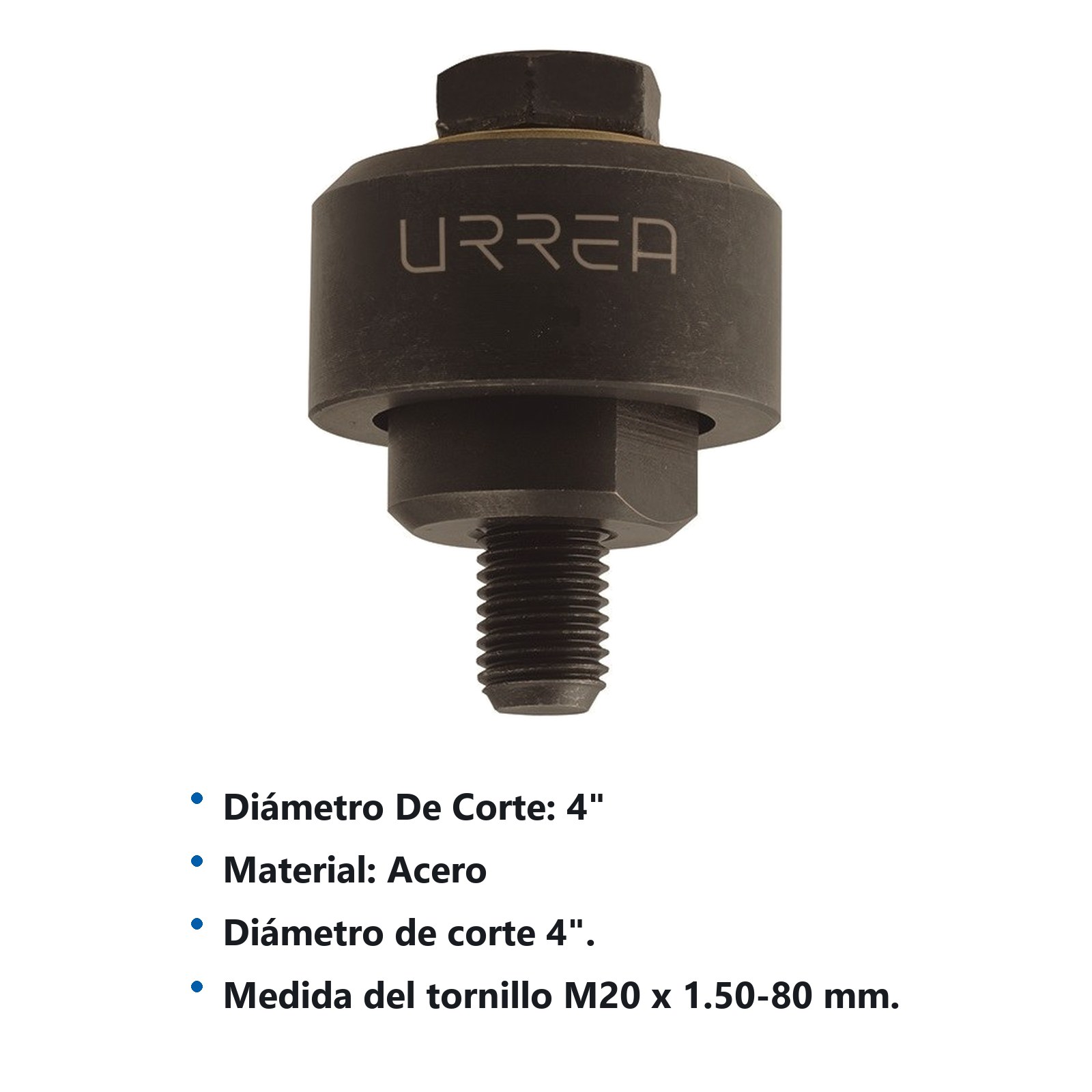 Sacabocados para lámina de 4" Urrea - Imagen 2