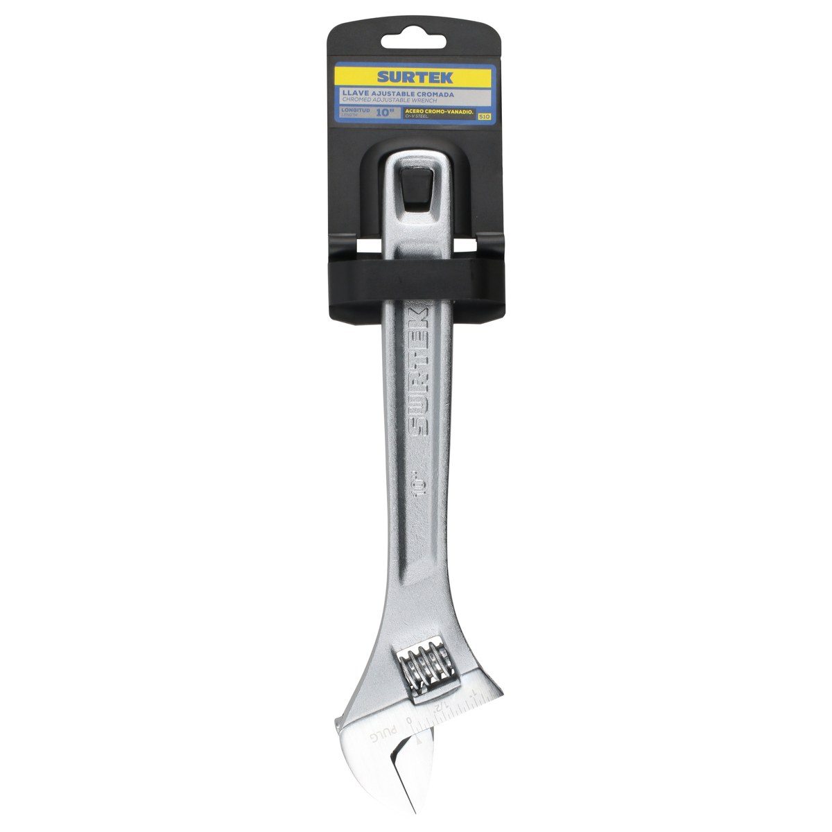 Llave ajustable cromada 10" Surtek - Imagen 2