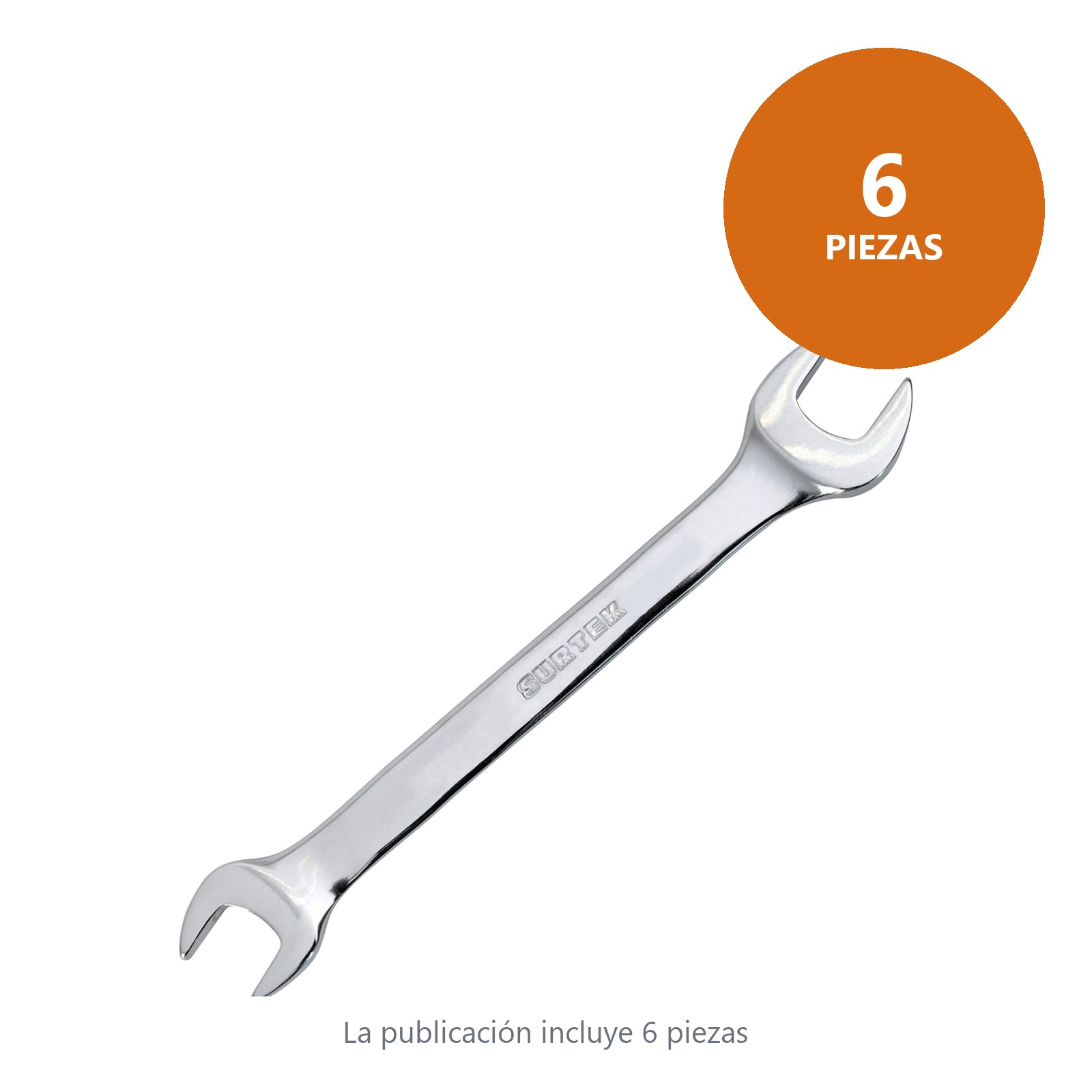 Llave española pulido espejo métrica, 10 x 11mm Surtek - Imagen 2