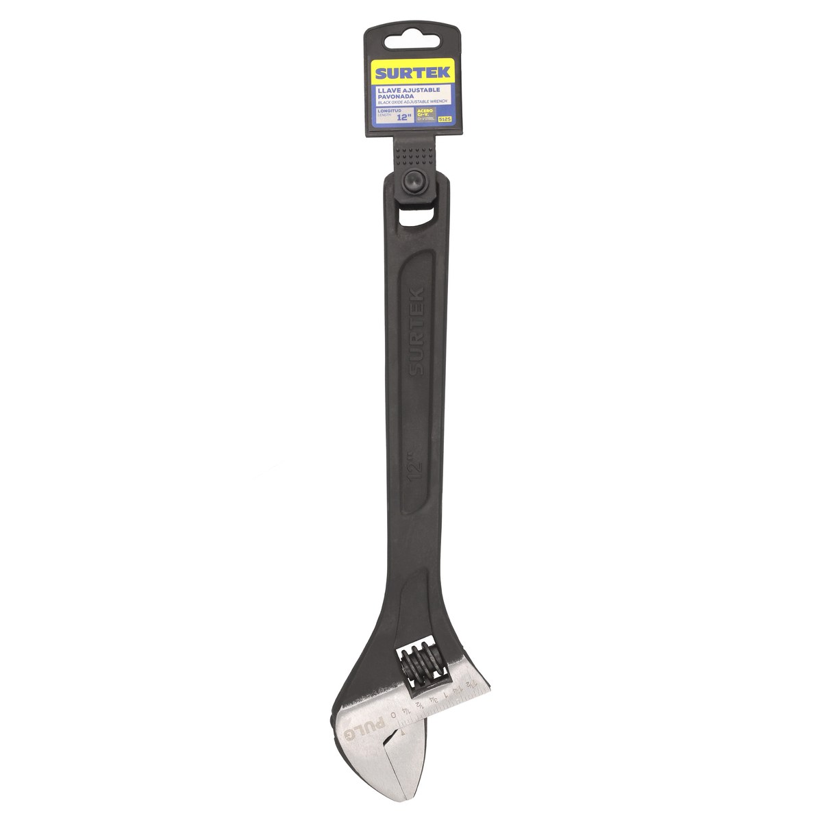 Llave ajustable pavonada 12" Surtek - Imagen 2