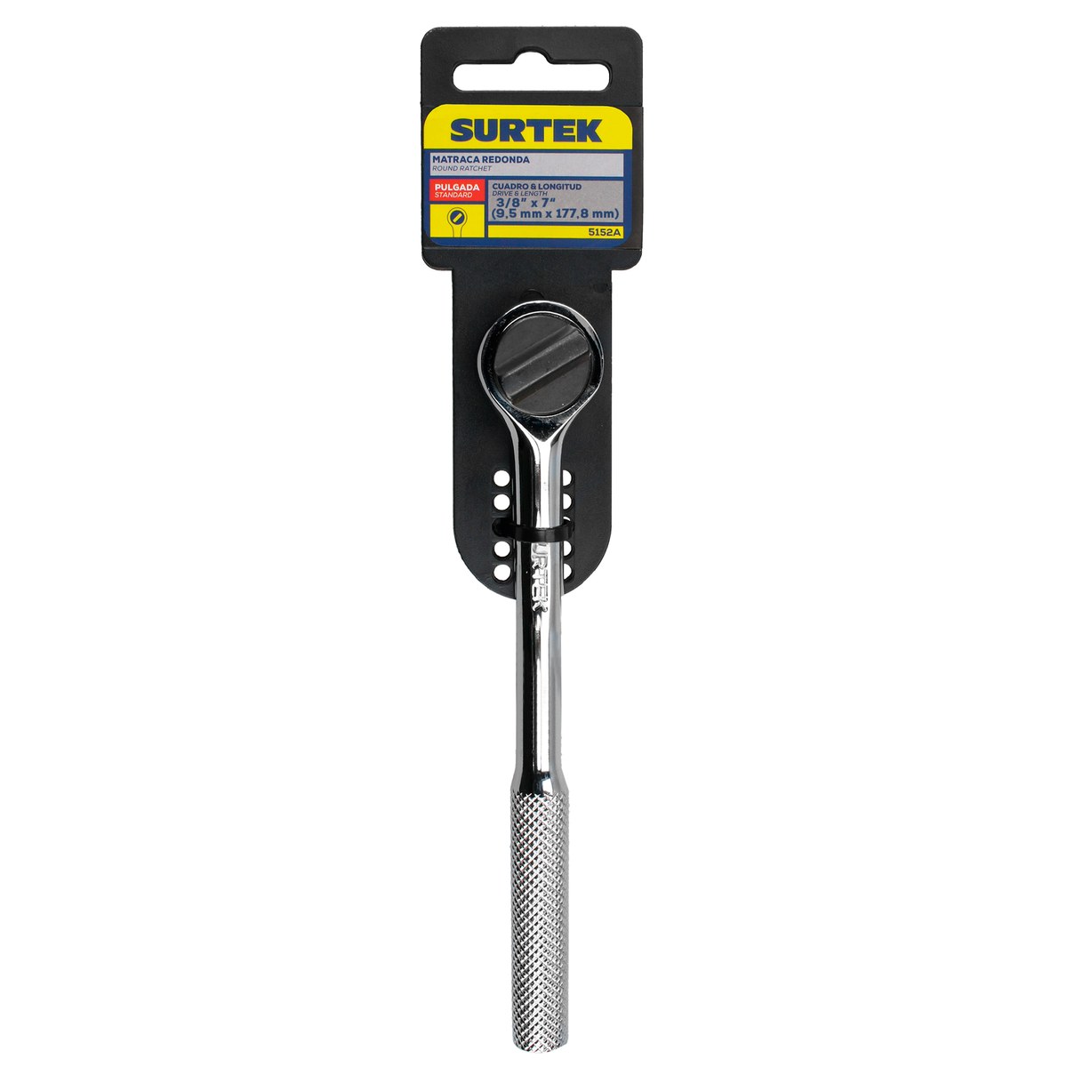 Matraca reversible cabeza redonda, para dado cuadro de 3/8" Surtek - Imagen 2